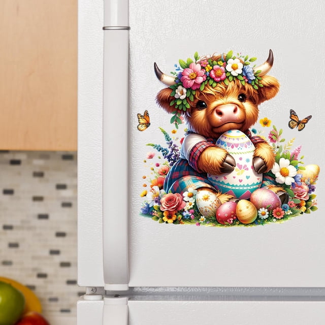 Calcomanía de pared de de flores pegatinas de ventana para la ventana de la ventana del refrigerador cáscara y palo impermeable 39x40 cm para