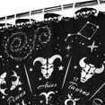 thumbnail image 4 of Gothic Shower Curtain - Dark Celestial Moon & Star Print, Mystical Cosmic Theme Bath Decor, Waterproof Polyester, 36"Wx72"L, Goth Aesthetic Gift, 4 of 5
