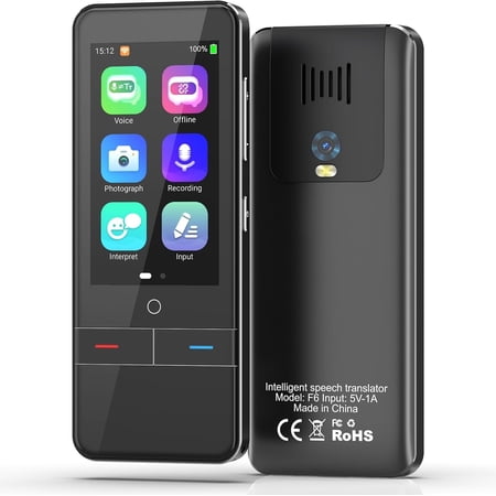 Language Translator Device No WiFi Needed, Two-Way Voice Translator for Languages, 139 Languages Offline Voice Text Photo Translation for Travelling Learning Business