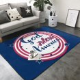 thumbnail image 3 of Area Rugs For Living Room Decor - God Bless America Patriotic Star Soft Anti Slip Throw Washable Rugs 5x7 For Bedroom, Indoor Carpet For Bedroom Living Room 80x58In, 3 of 7