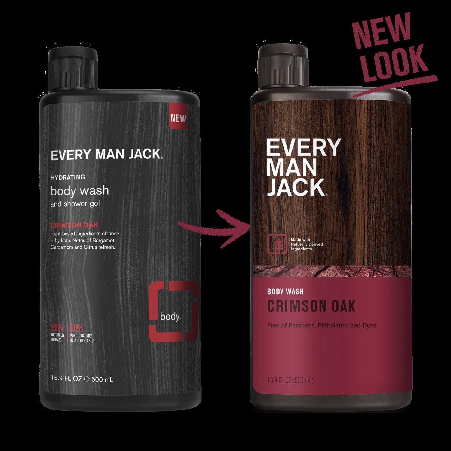 Every Man Jack Crimson Oak Body Wash 500ML