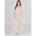 thumbnail image 3 of ORUYROP Women 2 Piece Outfits Sweatsuit Set 2023 Fall Oversized Half Zip Sweatshirt Wide Leg Sweatpant Lounge Set Tracksuit, 3 of 7