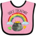 thumbnail image 3 of Inktastic Gigi's Treasure St. Patrick's Day Rainbow and Gold Boys or Girls Baby Bib, 3 of 4