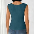 thumbnail image 3 of Uootdi Women's Tops Cowl Neck Sleeveless Tie Waist Tops Office Elegant Style Lightweight Breathable Relaxed-Fit Blouses Gift, 3 of 9