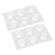 thumbnail image 4 of 12 Uds. Topes de puerta Protector de pared 40mm de diámetro transparente redondo suave fuerte PU manija de puerta de pared parachoques, 4 of 9