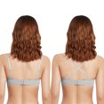 thumbnail image 4 of Women's Strapless Push Up Bra Underwire Padded T-Shirt Bra Wedding Bra(Gray,38B), 4 of 7