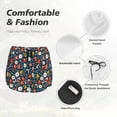 thumbnail image 6 of Fotbe Holiday Christmas Cookies Womens High Waist Running Shorts Athletic Workout Quick Dry Shorts for Women with Pockets Gym Yoga Summer Shorts-Small, 6 of 9