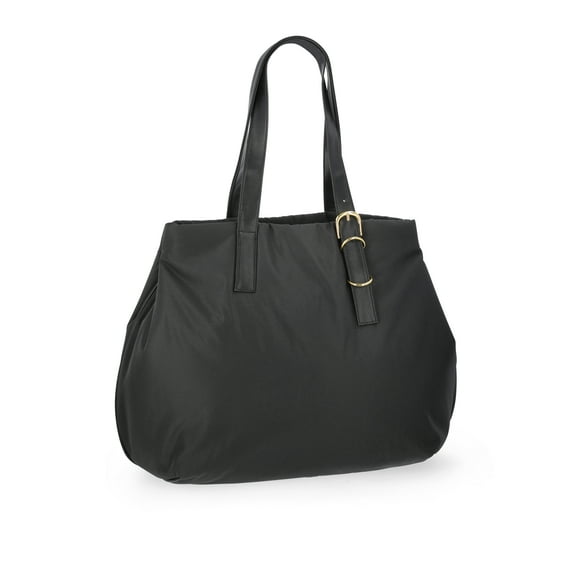 Time and Tru Women's Linden Tote, Black