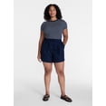 thumbnail image 2 of Time and Tru Women's Poplin Short, Sizes XS - XXXL, 2 of 6
