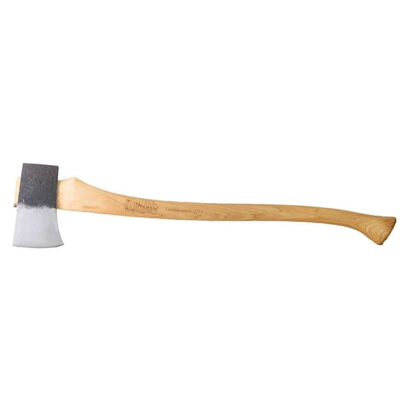 Lehman's Lumberman Axe USA Made Carbon Steel and Amish-Made Hickory Wood Handle