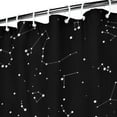 thumbnail image 4 of Gothic Shower Curtain - Dark Celestial Moon & Star Print, Mystical Cosmic Theme Bath Decor, Waterproof Polyester, 36"Wx72"L, Goth Aesthetic Gift, 4 of 5