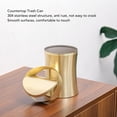 thumbnail image 5 of Yajisi 304 Stainless Steel Countertop Trash Can with Lid, Small Desktop Waste Bin for Home, Office, Kitchen – 7.87 x 5.12 x 5.12 in, 5 of 11