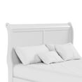 thumbnail image 5 of Furniture of America Arabella Wood Sleigh King Panel Bed in White, 5 of 12
