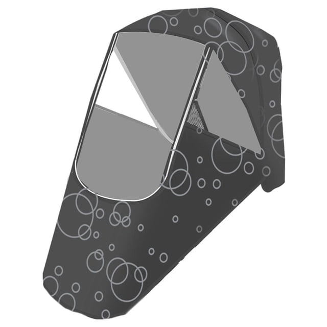 Raincover Pushchair Pram Dustproof Transparent Zipper Breathable Outdoor Blue