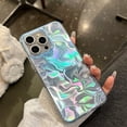 thumbnail image 2 of Laser Dazzling Pleated Aurora Water Ripple Phone Case For iPhone 16 15 14 13 12 11 Pro Max XS XR 7 8 Plus Fantasy Glitter Cover tzw, 2 of 5