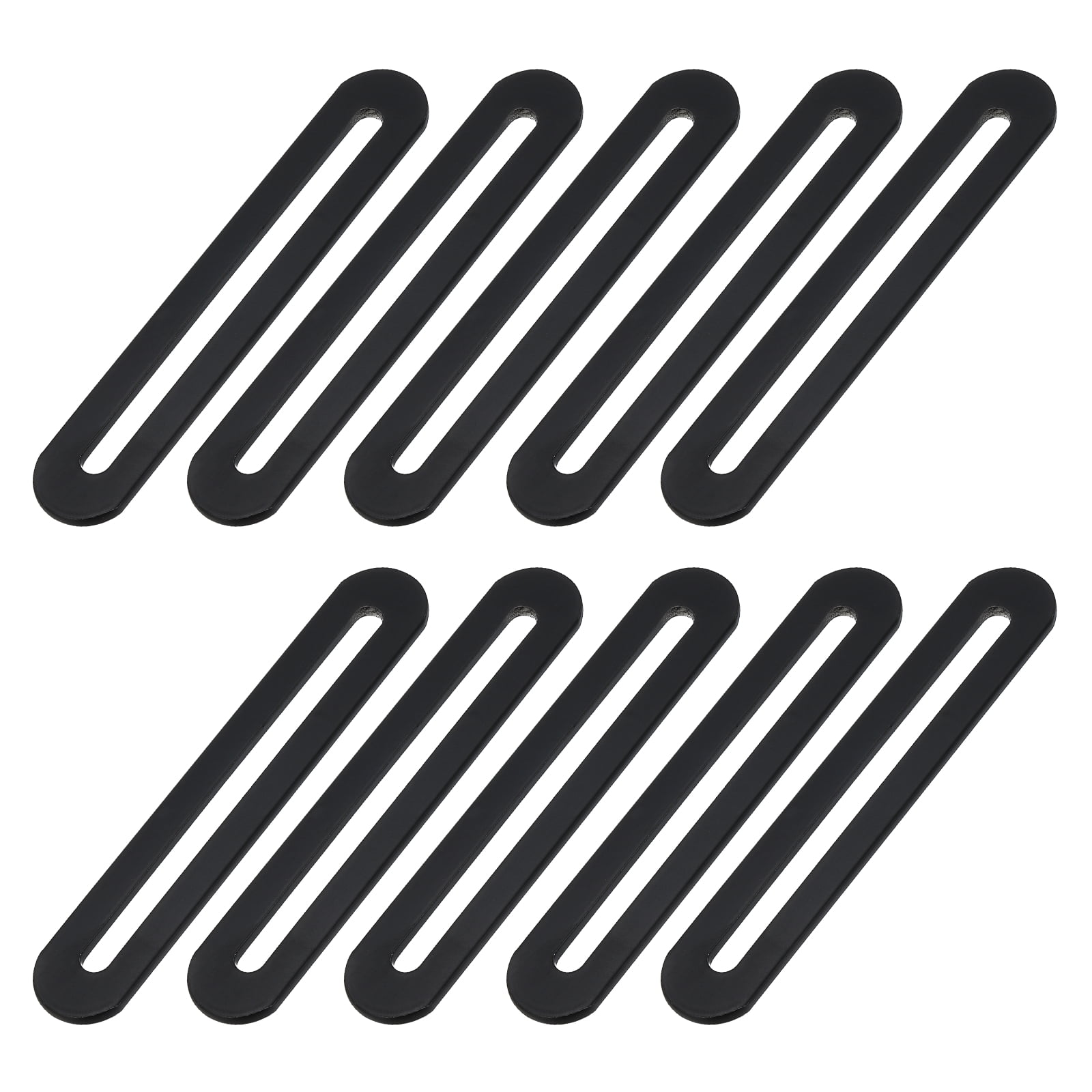 10Pcs 110mm x 20mm Adjustable Flat Mending Plate with Slot Black