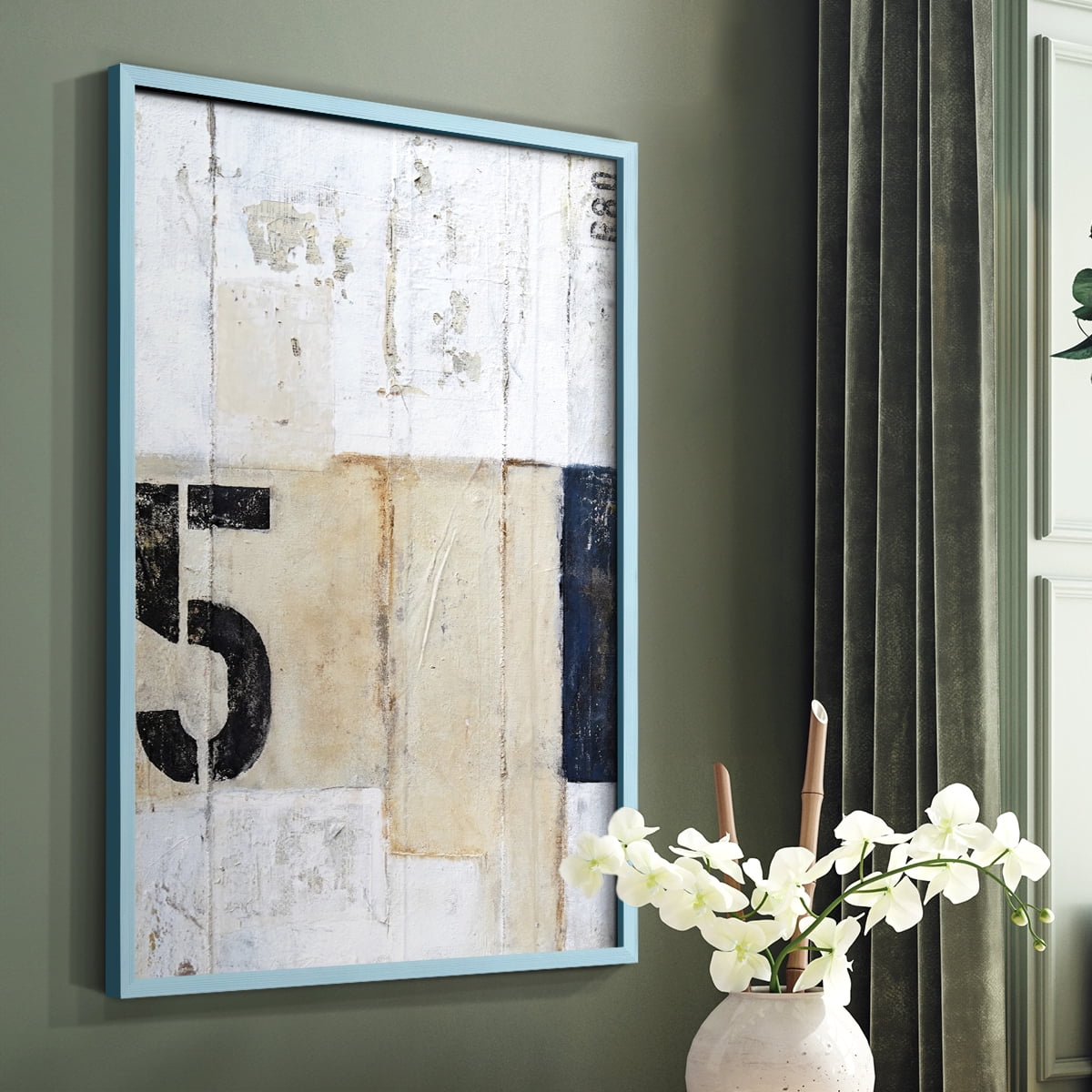 5th Row in Paper Solid Wood 8 x 10 Framed Print