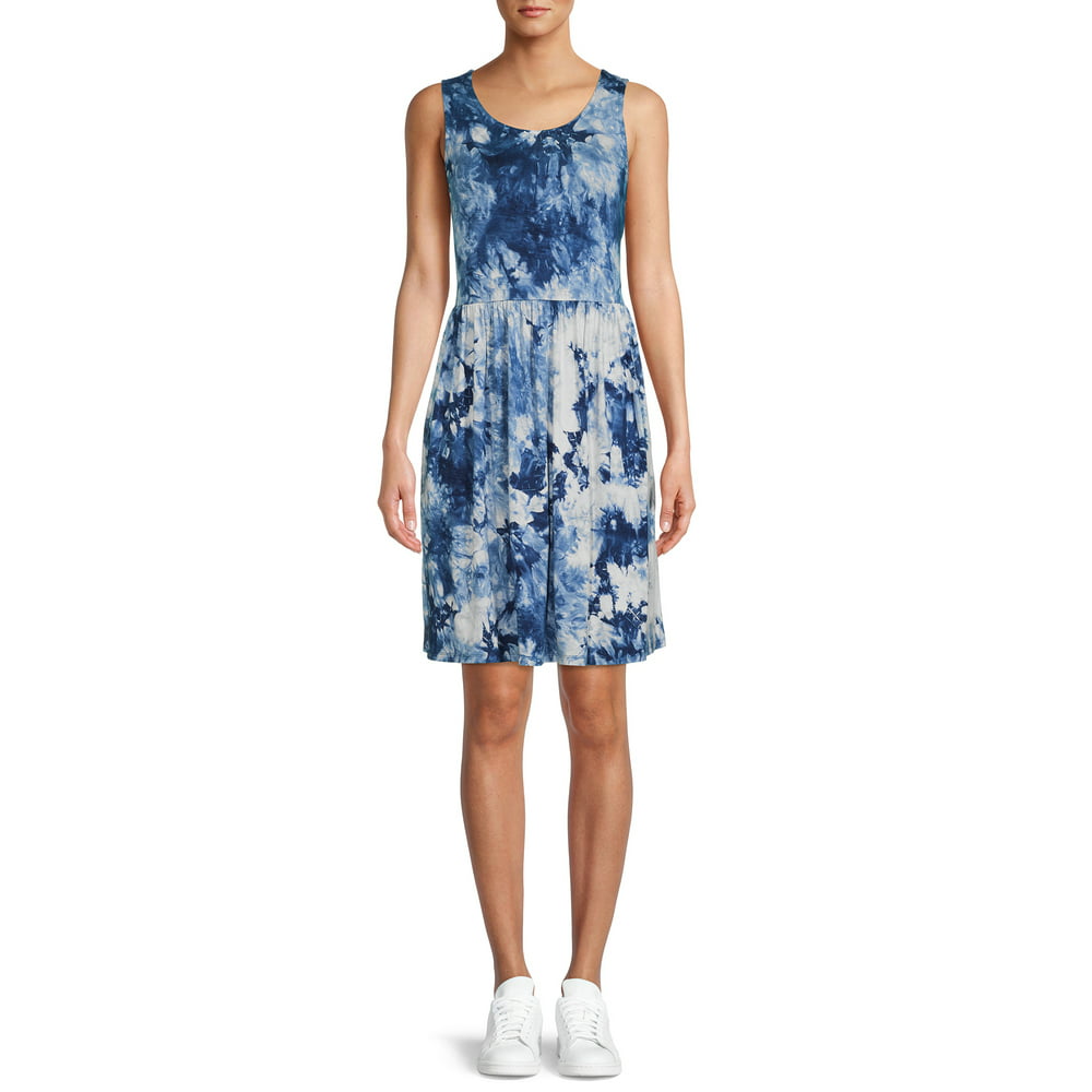 Como Blu - Como Blu Women's Sleeveless Printed Knit Dress - Walmart.com ...