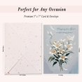 thumbnail image 2 of Religious Sympathy Cards with Envelope, 5x7 Inch Elegant White Lily Design \u2013 Christian Comfort Prayer Message Sympathy and Condolence - Single Card, 2 of 8