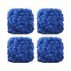 thumbnail image 5 of 4 ovillos de pompón de hilo grueso para tejer a mano, poliéster, suave, para tejer a mano y a ganchillo Azul, 5 of 9