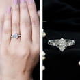 thumbnail image 3 of Rosec Jewels Lab Grown Diamond Marquise Engagement Ring 1 Ct - 5X10 mm - Celtic Knot Ring - EF-VS Grade, 10K White Gold, US 3.00, 3 of 9