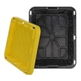 thumbnail image 7 of Juggernaut Storage 5 gal. Plastic Storage Tote, Black/Yellow (Set of 4), 16.5 x 16.25 x 12.6 inches, 7 of 7