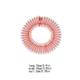 thumbnail image 4 of Full Circular Tooth Interlocking Stretch Comb Flexible Crystal Circle Combs Hairband Holder Head Band Banquet Hairstyling Red, 4 of 9