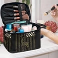 thumbnail image 5 of HELLHERO Deer Camo Large Capacity Cosmetic Bags with Slip-in Pockets Beauty Brush Holder Home Travel Office Mom Holds Toiletries/Skin Care/Hair Supplies/Brush, 5 of 6