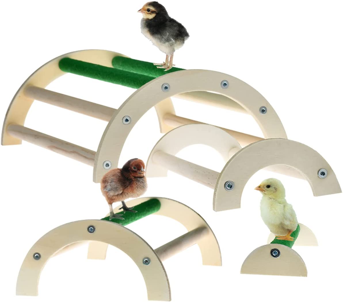 Vehomy 4 Pack Chicken Perch Chicken Toys Chicken Roosting Bar Chick