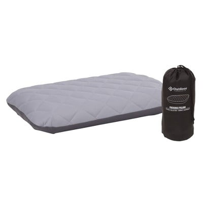 Outdoor Products Inflatable Camping Pillow Gray