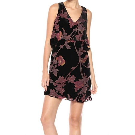 JESSICA SIMPSON $108 Womens New 1116 Purple Floral Sheer Dress 8 Juniors B+B