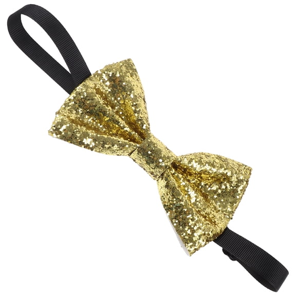 MEIBUTYUP Elegant Golden Groom Bow Tie for Wedding Formal Events 1 Piece Stylish Design