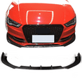 thumbnail image 2 of Ikon Motorsports Compatible with 15-17 Audi S3 8V Sedan JC Style Front Bumper Lip - Carbon Fiber CF 2015 2016 2017, 2 of 7