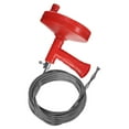 thumbnail image 1 of Outil de Débroussaillage de Drain en Acier Inoxydable de 7,6 M, Rouge, 1 of 7