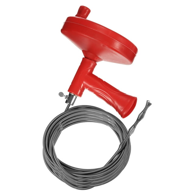 Outil de Débroussaillage de Drain en Acier Inoxydable de 7,6 M, Rouge