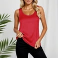 thumbnail image 5 of Silk Satin Tank Tops for Women Scoop Neck Sleeveless Camisole Tops 2026 Summer Basic Blouses, 5 of 5
