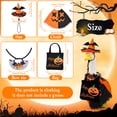 thumbnail image 2 of Halloween Porch Goose Outfit Decorative 23 Inch Lawn Goose Clothes with Witch Hat Pumpkin Print Cape and Bag Reusable Garden Statue Dress Up Costume for Porch Lawn Garden, 2 of 9