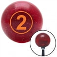 thumbnail image 1 of American Shifter  Orange Ball No.2 Red Metal Flake Shift Knob with M16 x 1.5 Insert Shifter Auto Manual, 1 of 1