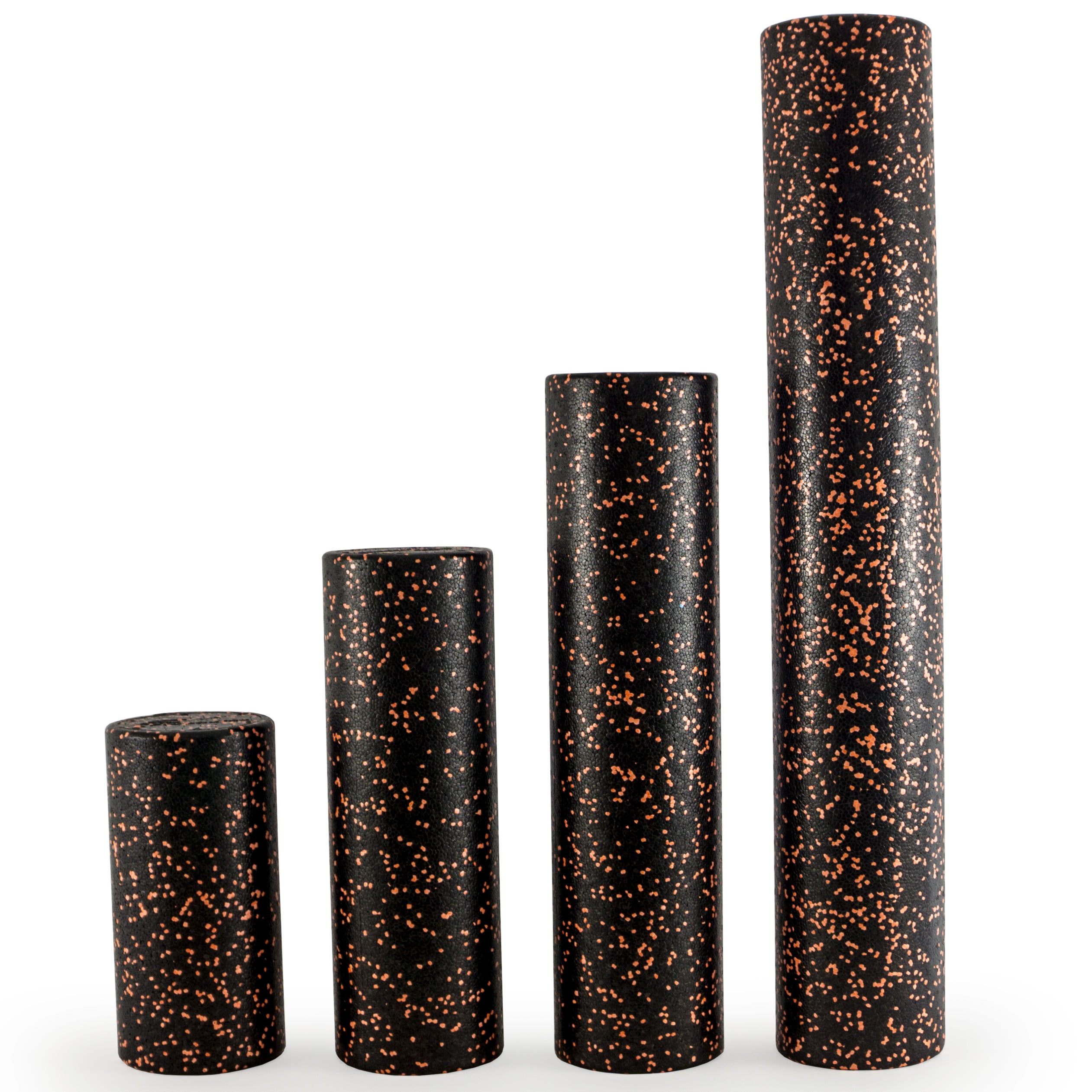 ProsourceFit High Density Speckled Black Foam Rollers
