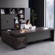 thumbnail image 4 of Executive Drawers Office Desk Reception Standing Standing Luxury Computer Desks European Floor Mesa De Escritorio Furnitures My Lux Decor Round, 4 of 24