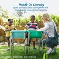 thumbnail image 4 of ECR4Kids 4-Station Sand and Water Adjustable Height Table, Sensory Bins, Seafoam/Emerald, 4 of 9
