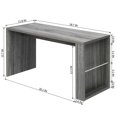 thumbnail image 3 of Topcobe Computer Desk Sofa Side Table with Magazine Rack, Multi-Function Storage End Table for Home Office Bedroom, Computer Desk Storage Table Tray Table for Breakfast, 3 of 7
