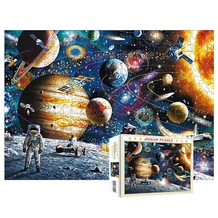 Vertall 1000 Piece Jigsaw Puzzle - Planets in Outerspace for Adults & Kids
