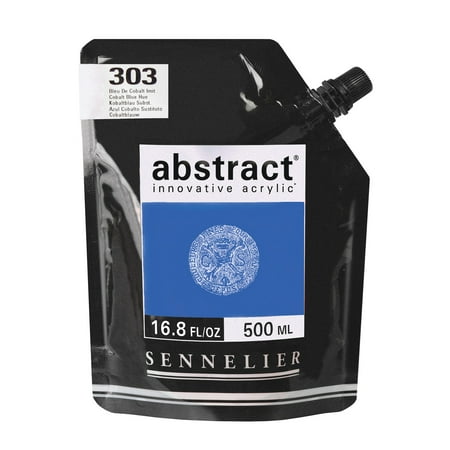 UPC: 3046450041788 | Sennelier Abstract Acrylics Satin 500ml Cobalt Hue Blue