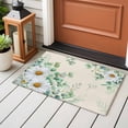 thumbnail image 4 of Entryway Rug 2'x3', Spring Floral Small Rug for Kitchen Bathroom Door Mat Indoor Entrance, Daisy Eucalyptus Leaves Watercolor Rustic Non-Slip Area Rugs Floor Mats Carpet Front Door Rugs, 4 of 8