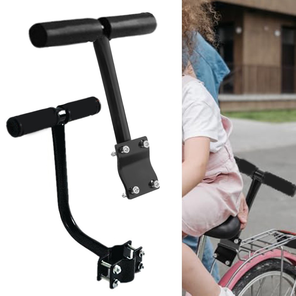 Poignée De Sécurité Siège Arrière Vélo - Accoudoir En Acier Pour Enfant, Poignée Ergonomique Anti-Glisse, Accessoire Cyclisme Tout-Petit