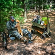 Mighty Max Cart® Camo Outdoor Fishing Cart, Cooler Wheel Kit, Never-Flat 8-Inch Wheels, with CamoTub