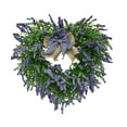 thumbnail image 2 of Tachiuwa Valentine's Day Door Wreath Lavender Wreath Valentines Day Decoration Flower Wreath for Dinner Anniversary Wall Hanging Decor, 2 of 7
