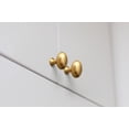 thumbnail image 5 of Goo-Ki 1.4 Inch (35 MM) Oval Brushed Gold Drawer Knobs, Modern Zinc Alloy Cabinet Knobs for Dresser,Wardrobe & Cupboard, 6 Packed, 5 of 6