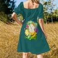 thumbnail image 5 of Vegan Are Everywhere Sleeveless Dress Bridesmaid dress woman long dress wom summer Summer wom's clothing cute, 5 of 7